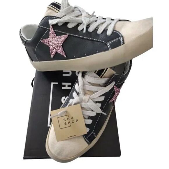 Shu shop skater ggdb sneaker skateboarder sz 9 nwt glitter star - Picture 1 of 9